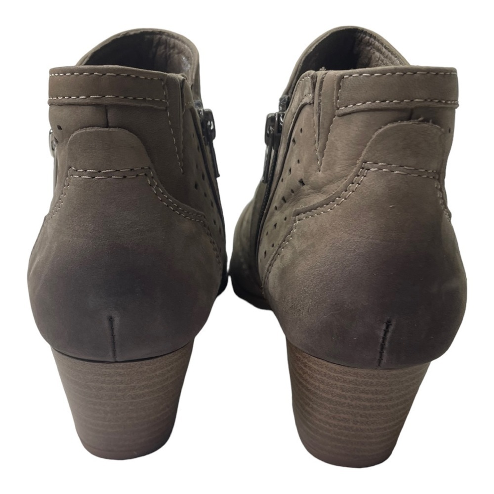 Earth Marion Women’s Khaki Colored Ankle Western Boots - Picture 5 of 9